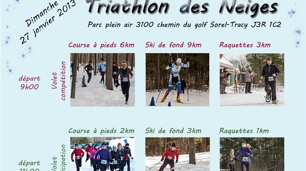 Troisième édition du Triathlon des neiges de Sorel-Tracy